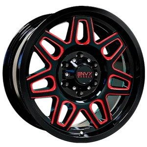 Envy Wheels – ET2 – Black – 18″x9″ 18mm – Summer Wheels – 222BR-V2U18613910618